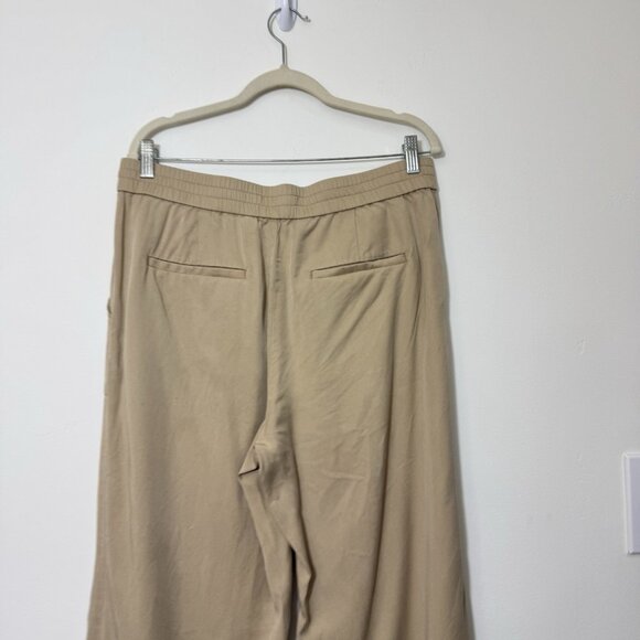 LOFT Women’s Wide Leg Pants Size 12 High Rise Pockets 100% Lyocell - Picture 4 of 6